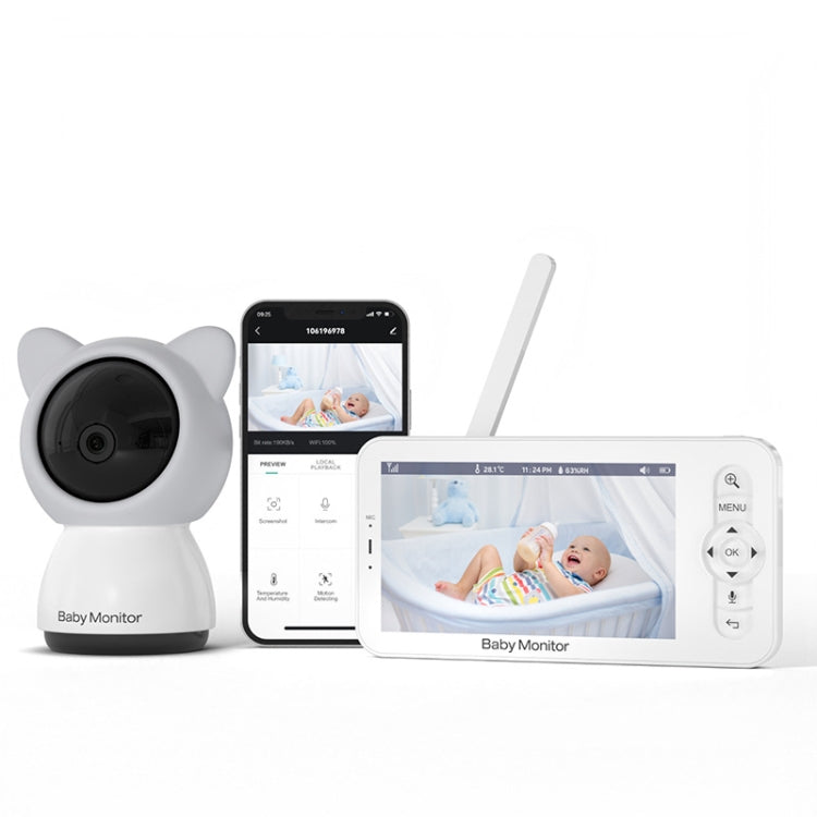5 Inch HD Baby Monitor Wireless Wifi Baby Care Camera, EU Plug, US Plug, UK Plug, AU Plug 5 Inch HD Baby Monitor Wireless Wifi Baby Care Camera, EU Plug, US Plug, UK Plug, AU Plug